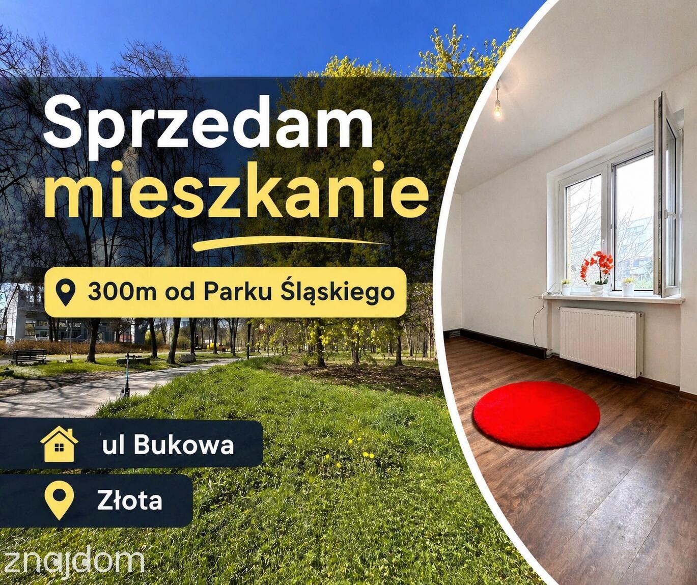 300 m od Parku Śląskigo 1 pok / 36 m