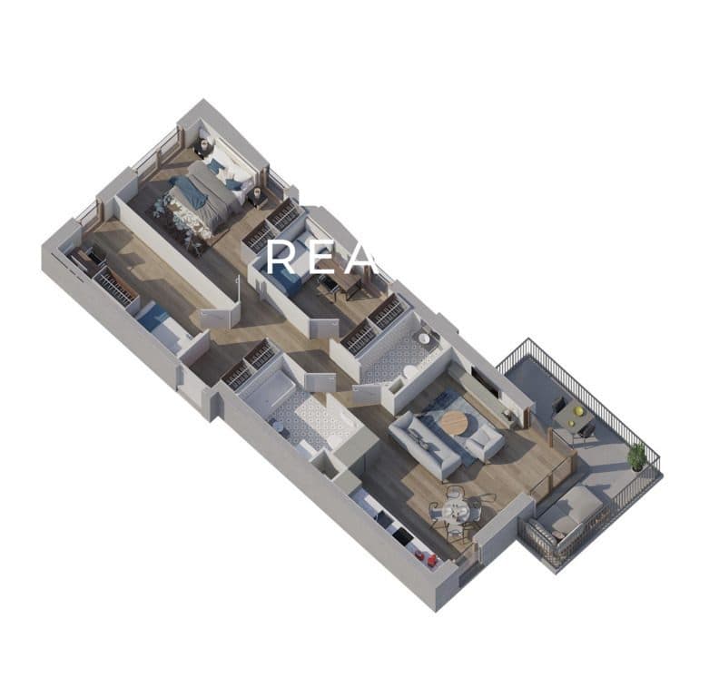 Zabłocie | 4 pokoje + 2 ŁAZIENKI | Balkon 12 m2 - zdjęcie 4
