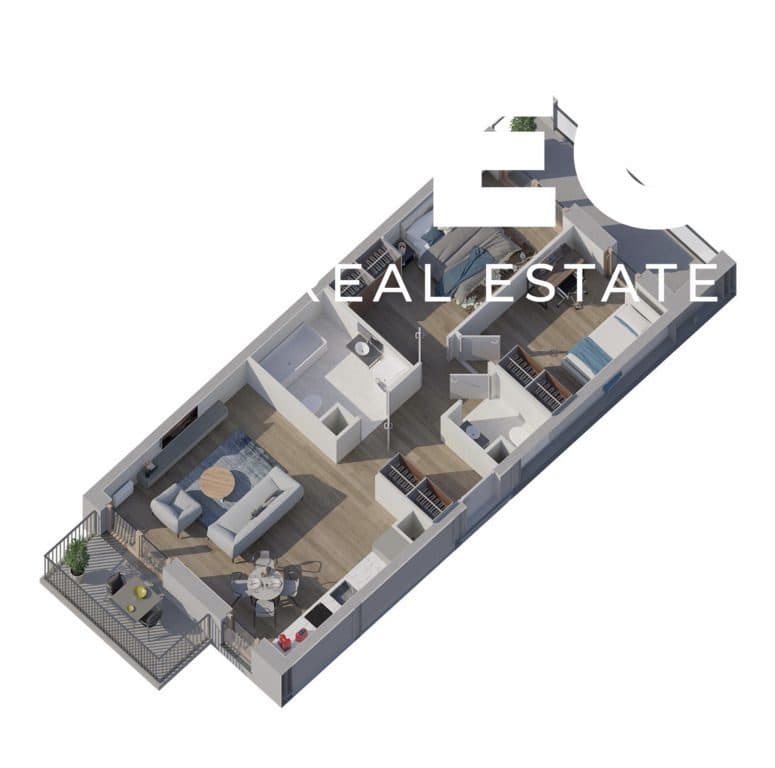Zabłocie | 3 pokoje 64,6 m² | Balkon + Loggia - zdjęcie 6