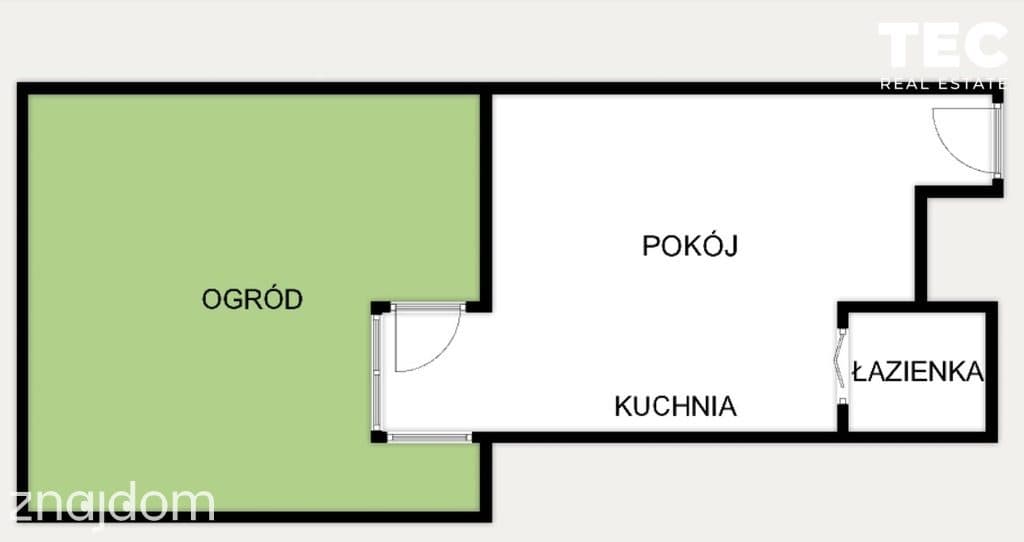 Kawalerka z ogrodem - Ruczaj/Czerwone Maki! - zdjęcie 15