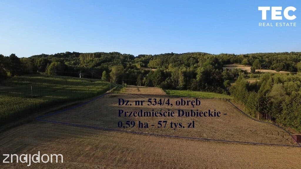 Na sprzedaż działka – Przedmieście Dubieckie