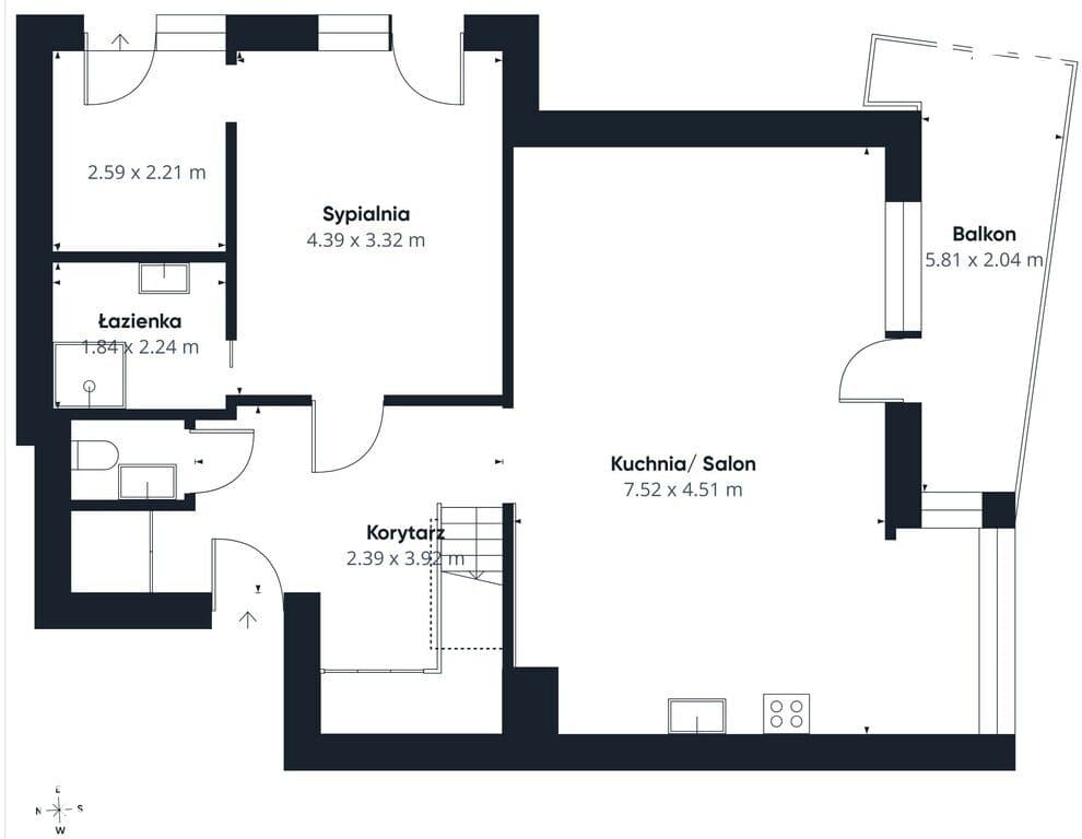 Dwa poziomy, balkon, taras, sauna | bez prowizji - zdjęcie 19