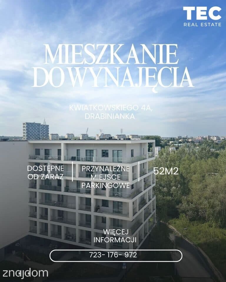 Do wynajęcia | 3 pokojowe mieszkanie | Drabinianka