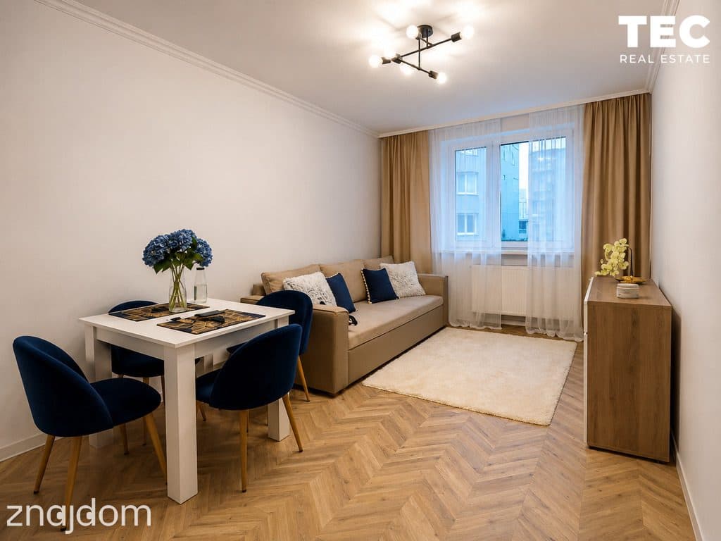 2 pokoje/43 m²  Broniewskiego/parter po remoncie