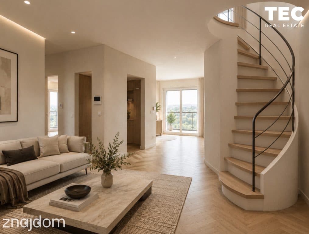 dwupoziomowy apartament | brak pcc | taras | las