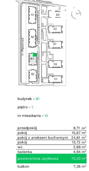 3 pokoje 70m2 stan deweloperski Bronowice Wielkie - zdjęcie 3