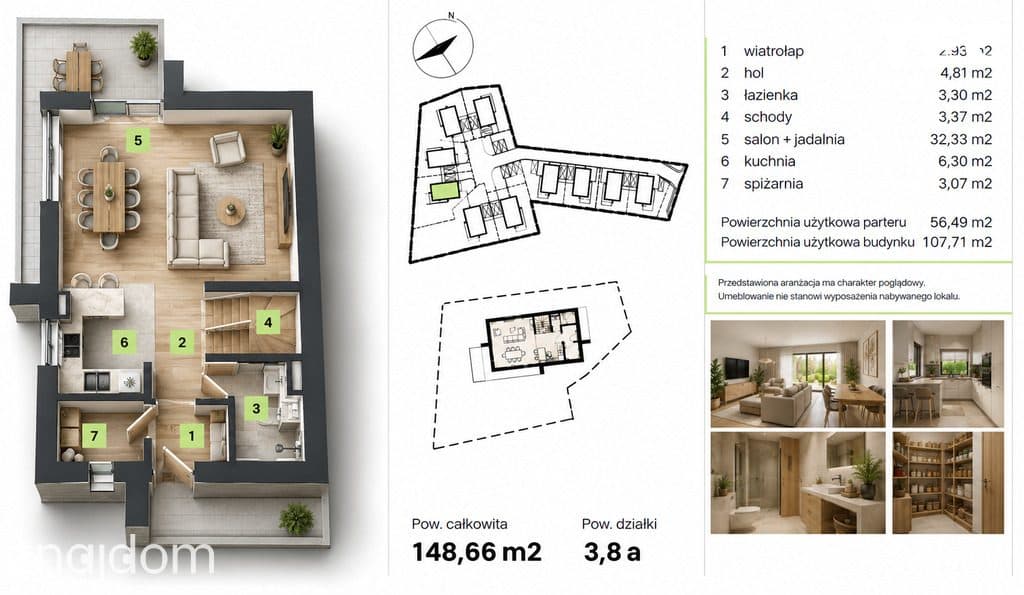 Osiedle domów wolnostojących, 107m2 w Mnikowie - zdjęcie 4