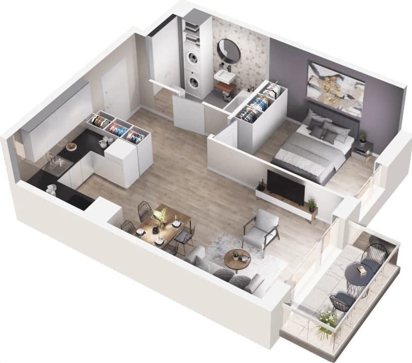 Nowe 2 pokoje 45 m² | Koszutka | 2026 - zdjęcie 2