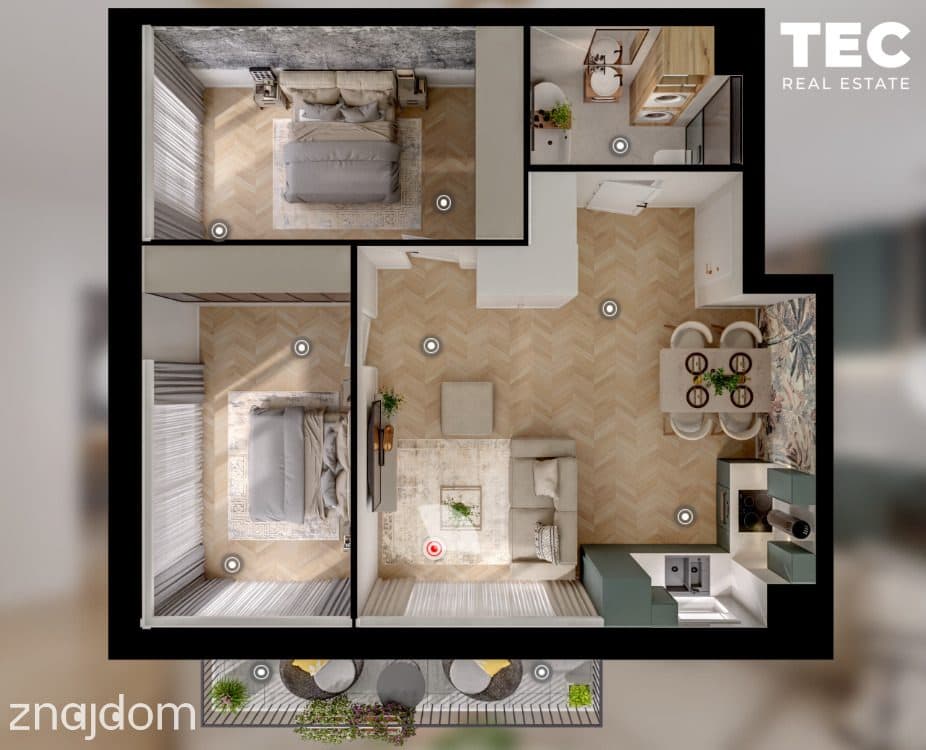 3 pokoje 55,76 m² | Blisko Parku Śląskiego