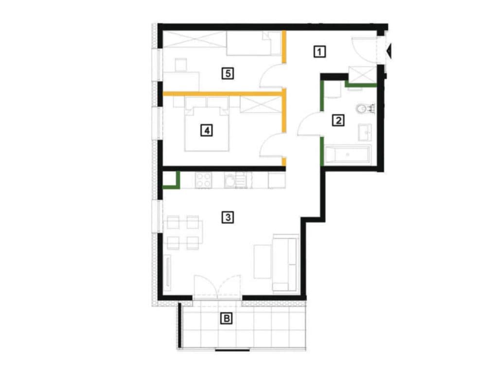 3 pokoje 57,7 m² | Smart Home | Wełnowiec - zdjęcie 6