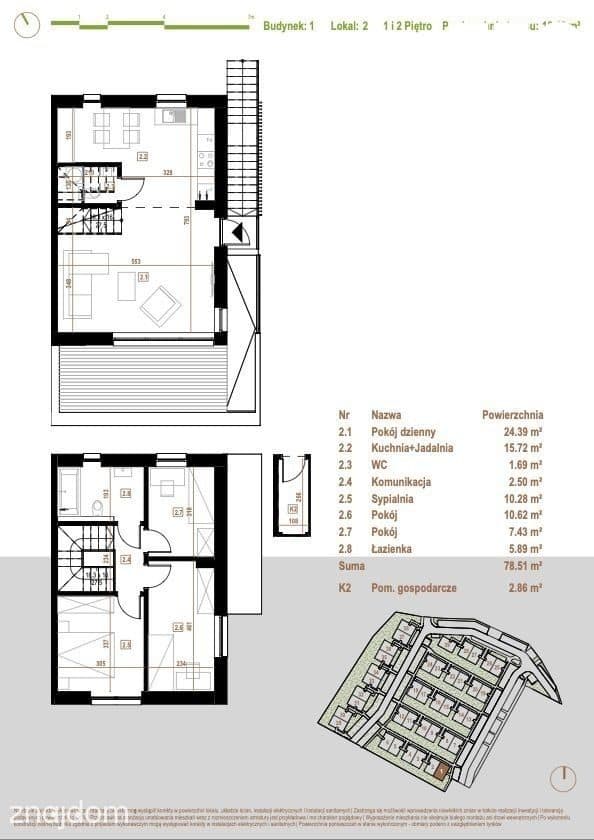 Dwupoziomowe mieszkanie z tarasem 19,48m2 - zdjęcie 2