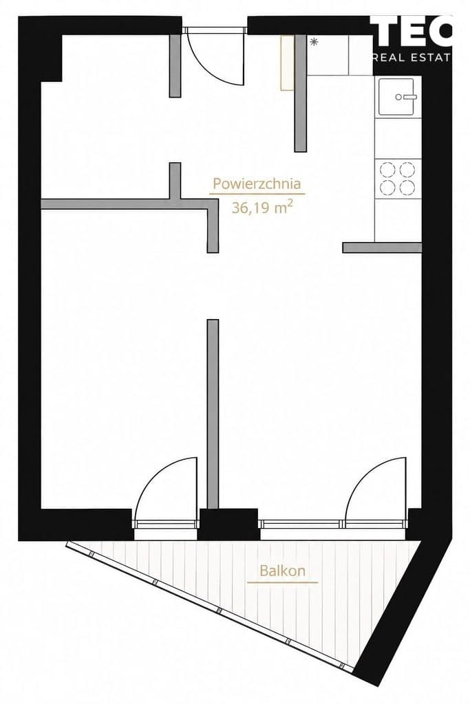 2 pok. z balkonem blisko Centrum | Grzegórzki - zdjęcie 6