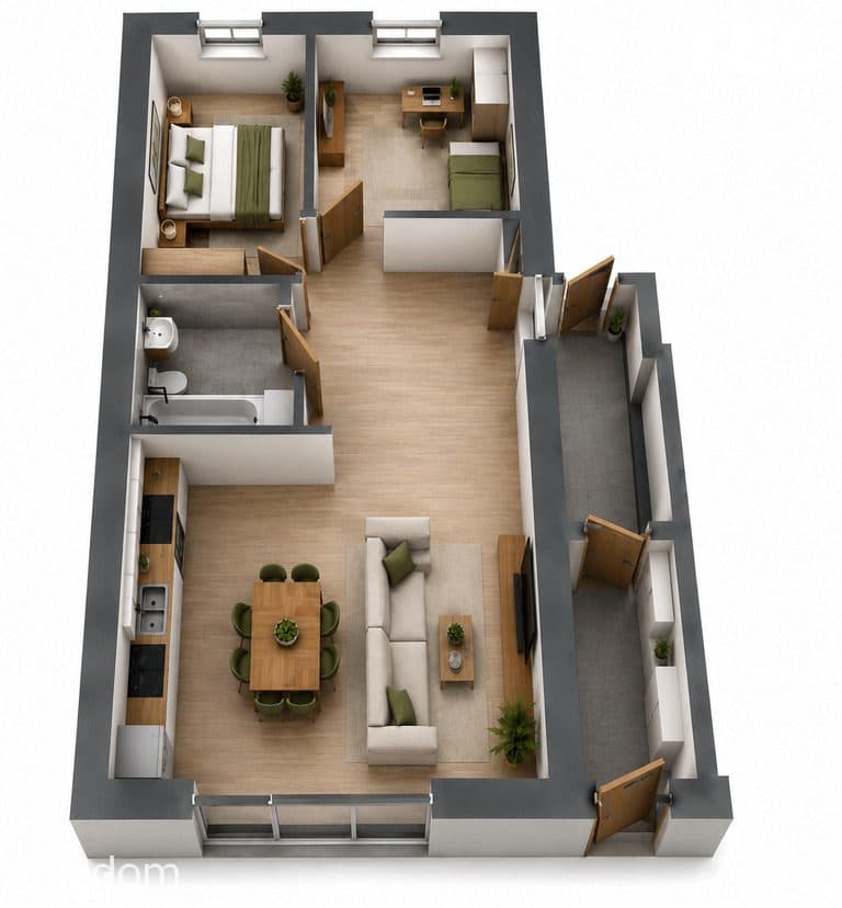 Mieszkanie z prywatnym ogrodem 48 m² - parter - zdjęcie 3