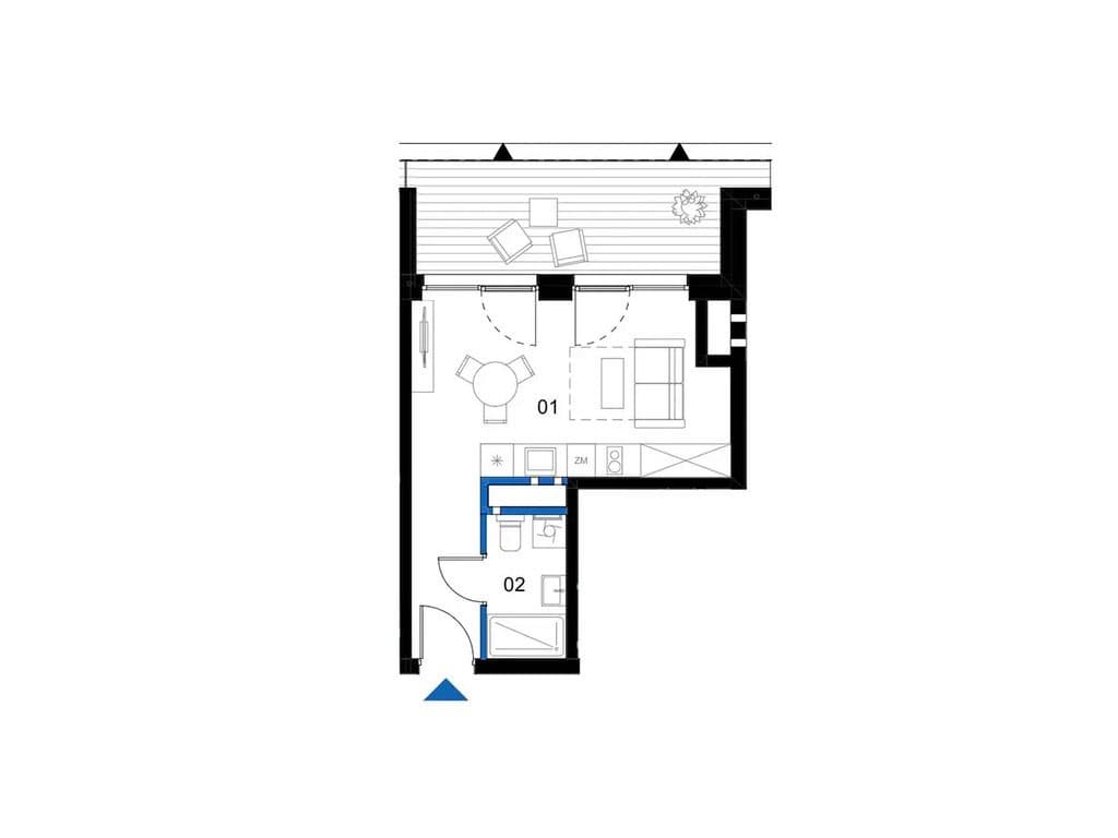 Apartament premium 25,43m2 + loggia 11,70m2 - zdjęcie 7