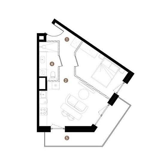 Apartament 37,72m2, balkon 9m2, siłownia dla mieszkańców - zdjęcie 4