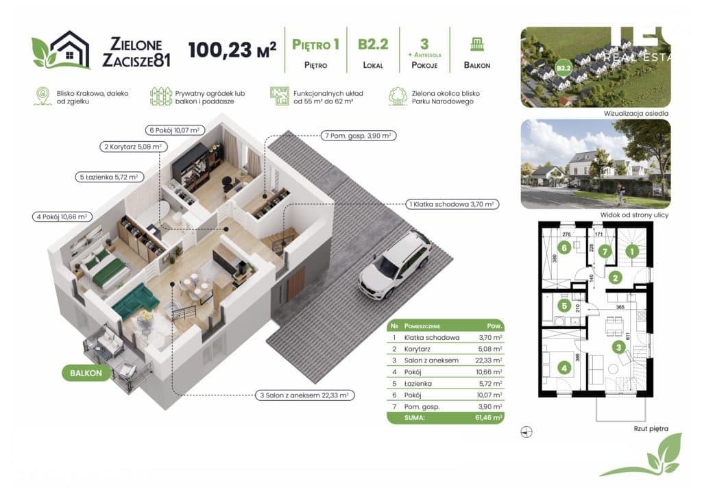 Ostatnie dostępne 100m z antresolą + balkon I Słomniki - zdjęcie 7