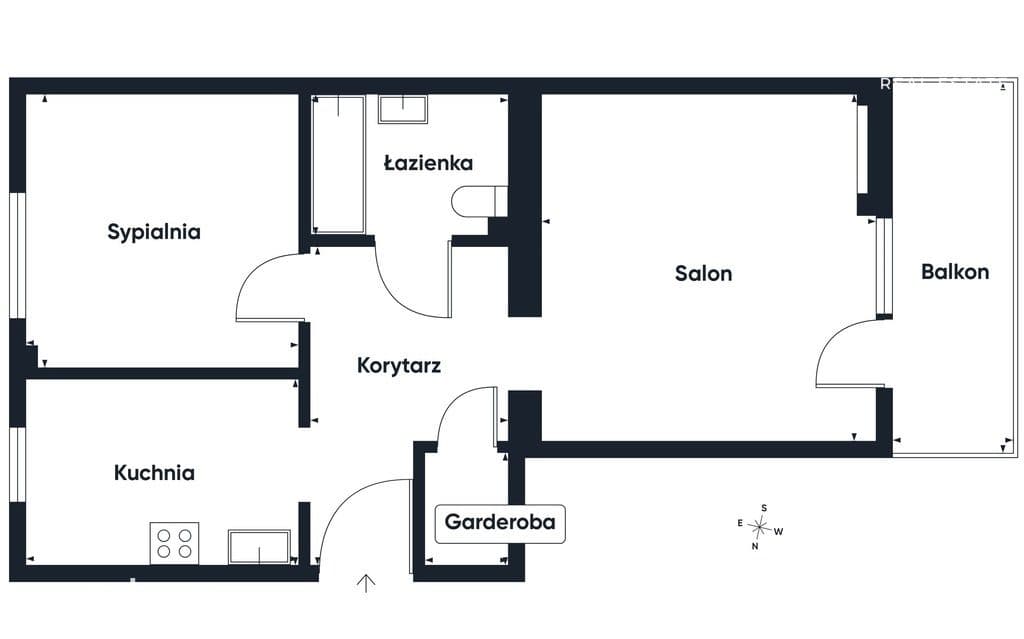 2-pok mieszkanie, oddzielna kuchnia, garderoba, duży balkon i piwnica! - zdjęcie 20