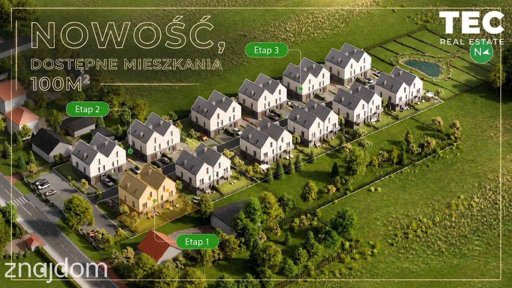 Dwustronne 100m2 z antresolą + balkon I Słomniki