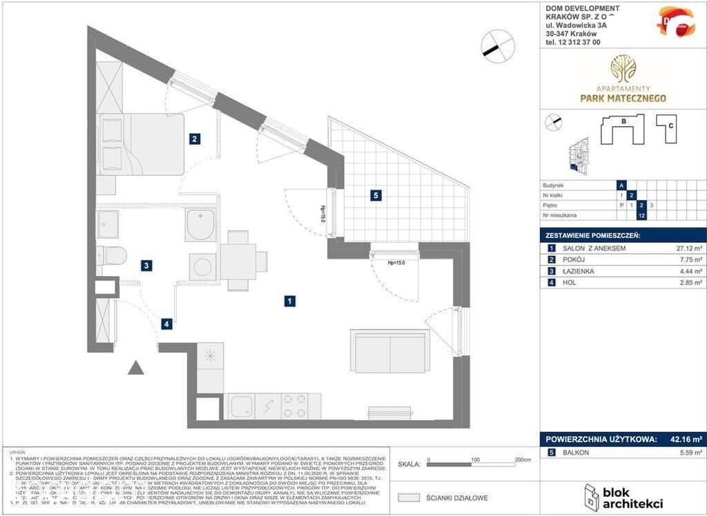 Nowe 2-pokojowe mieszkanie | 42 m² I Apartamenty Park Matecznego - zdjęcie 13