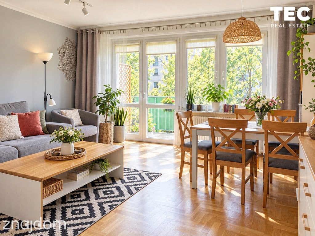 3 POKOJE | 59,3 m² | PO REMONCIE | BALKON | NOWY TRAMWAJ | ZIELEŃ | PR
