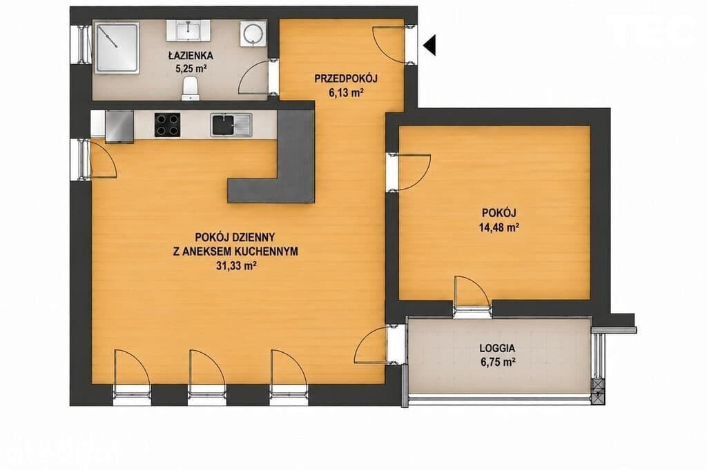 Luksusowe 62 m² w Art Residence | Łagiewniki - zdjęcie 6