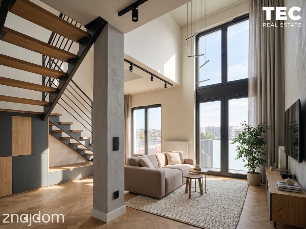 Antresola i salon razem 55 m², bez prowizji