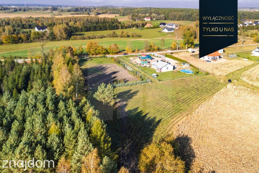 Działka budowlana 1434m2 przy lesie | Trąbki Małe