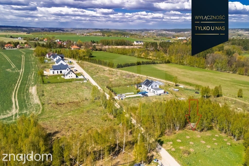 Działka przy lesie Bielkówko MPZP Media 1501m2