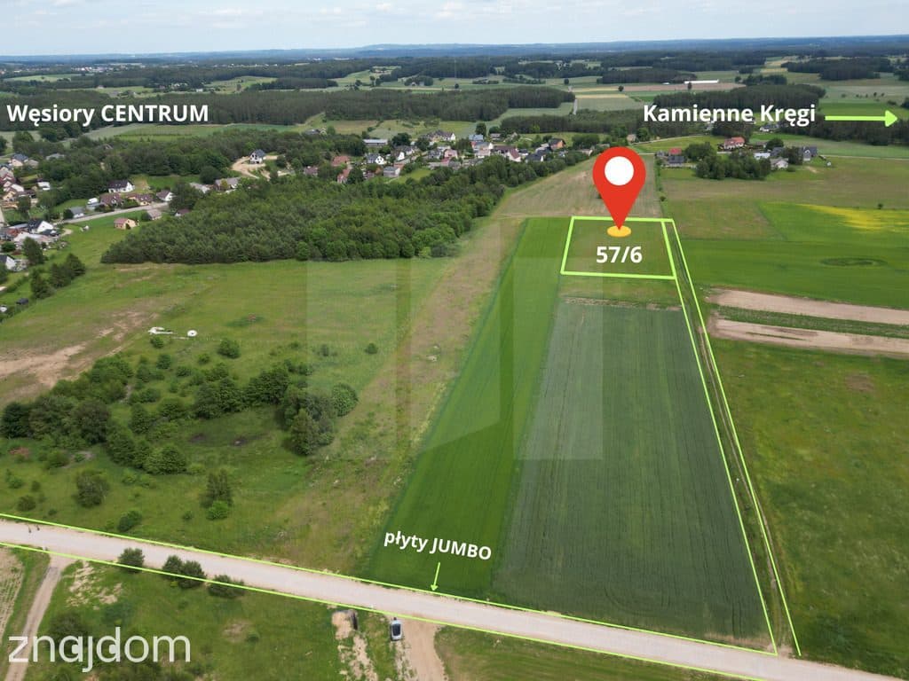 Działka z Warunkami Zabudowy 3 677 m² Węsiory - zdjęcie 2