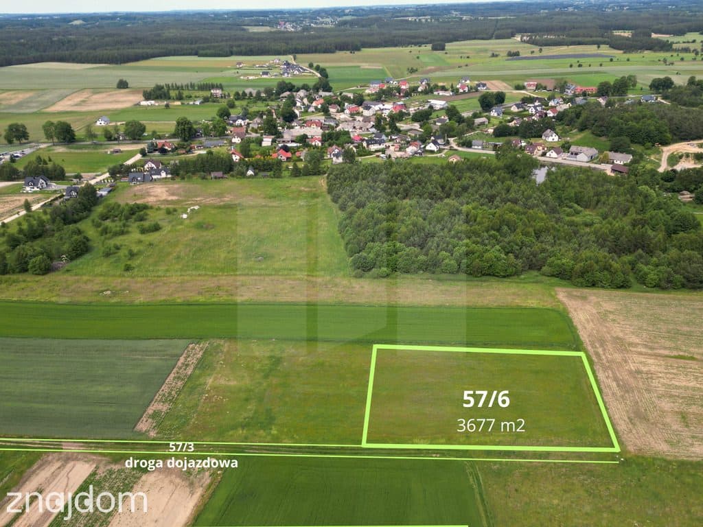 Działka z Warunkami Zabudowy 3 677 m² Węsiory