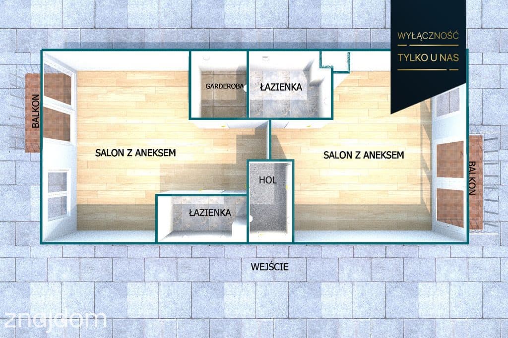 Przestronne 71,66 m² | 2 balkony | blisko plaży - zdjęcie 19