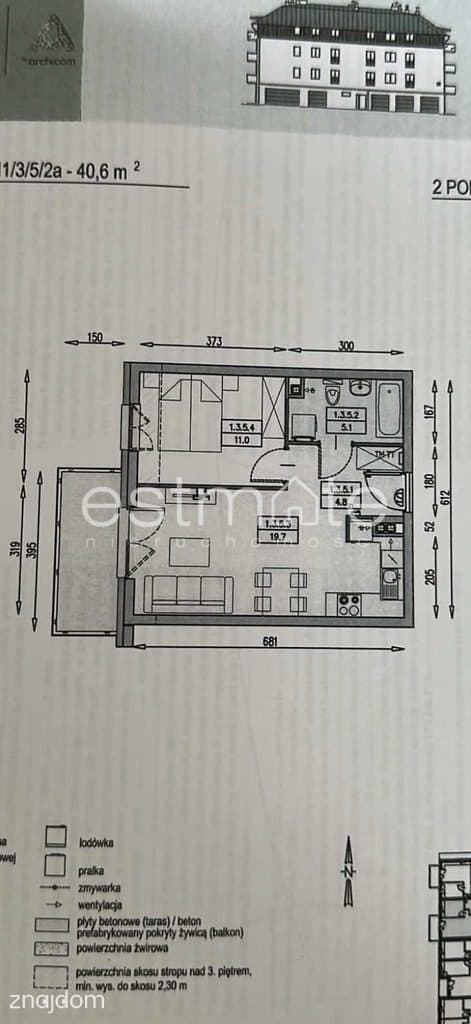 Idealne dla pary / singla – 40,6 m² z loggią - zdjęcie 12