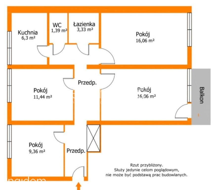 4 POKOJE | PEŁEN ROZKŁAD | MANUFAKTURA | BALKON - zdjęcie 15