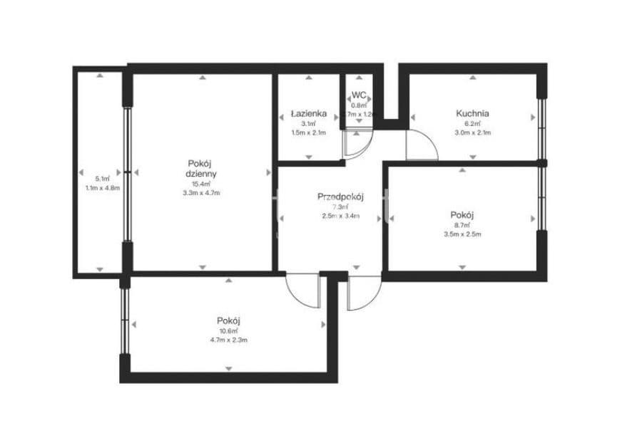 RADOGOSZCZ ZACHÓD | DUŻY BALKON | PEŁEN ROZKŁAD - zdjęcie 2