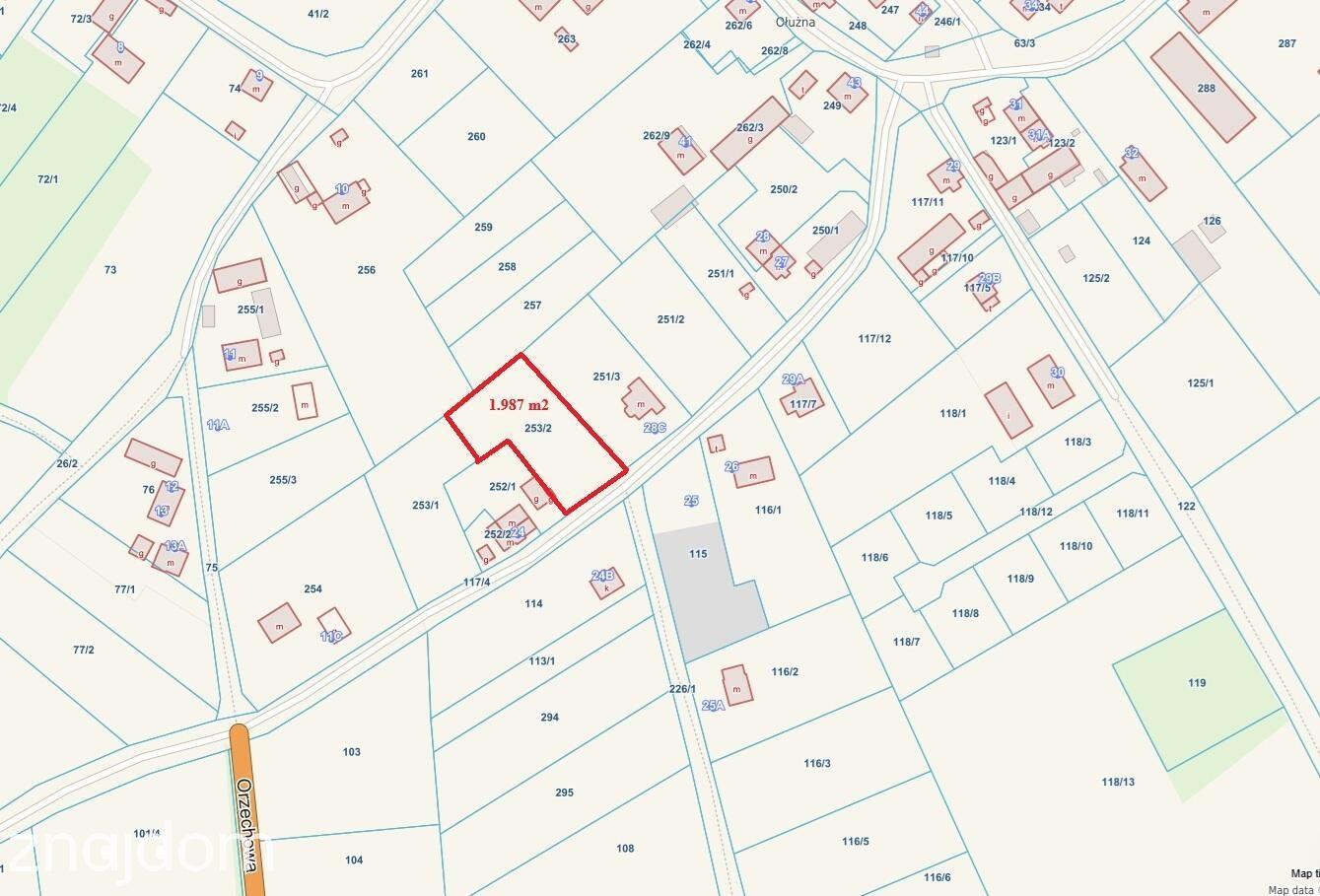 Działka z warunkami zabudowy . Ołużna gmina Gościno - zdjęcie 2