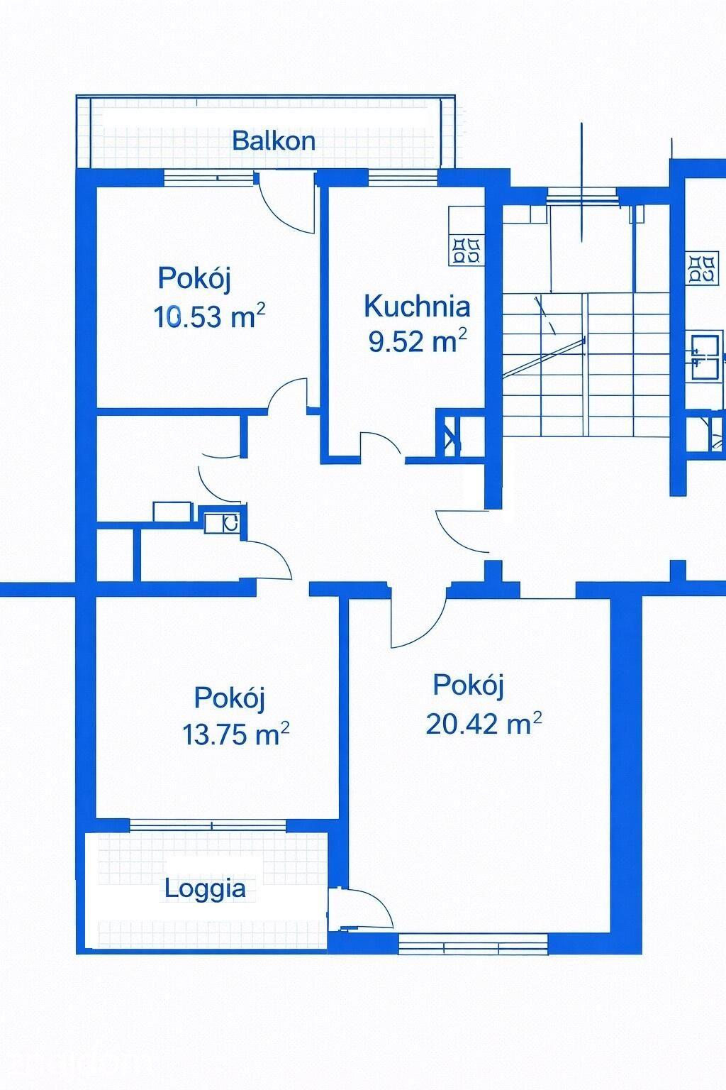 Centrum 3 pok. mieszkanie z 2 balkonami i 2 piwnicami - zdjęcie 4