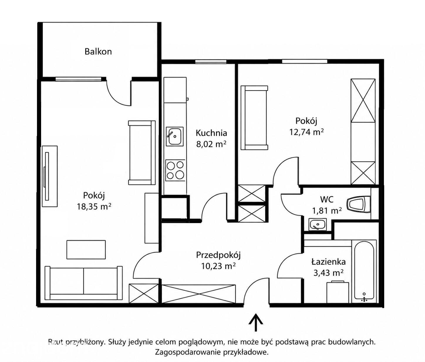 Mieszkanie 2 pok. z balkonem os. Ogrody - REMONT - zdjęcie 8