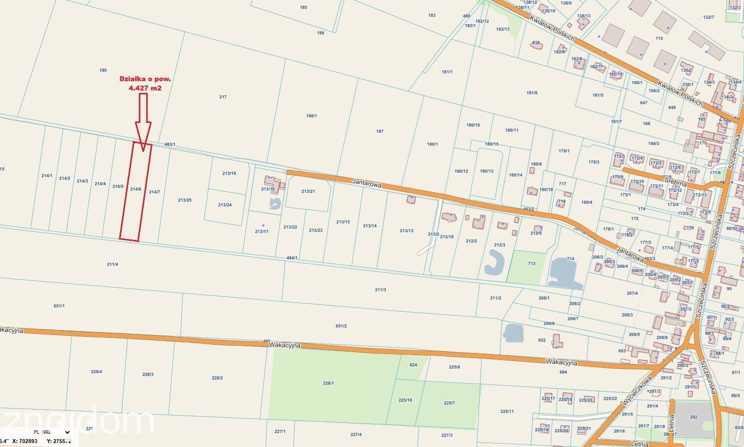 DZIAŁKA o pow. 4.691 m2 Zieleniewo tylko 48 zł/m2.
