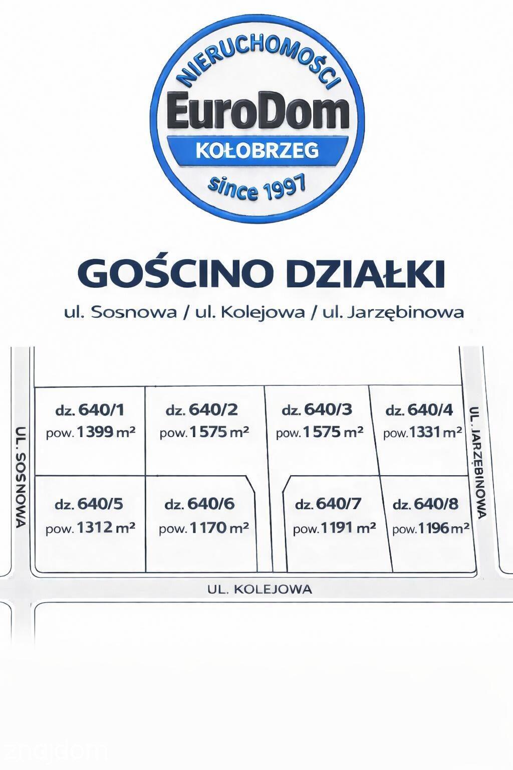 Działki budowlane z MPZP Gościno ul. Kolejowa / Sosnowa / Jarzębinowa - zdjęcie 7