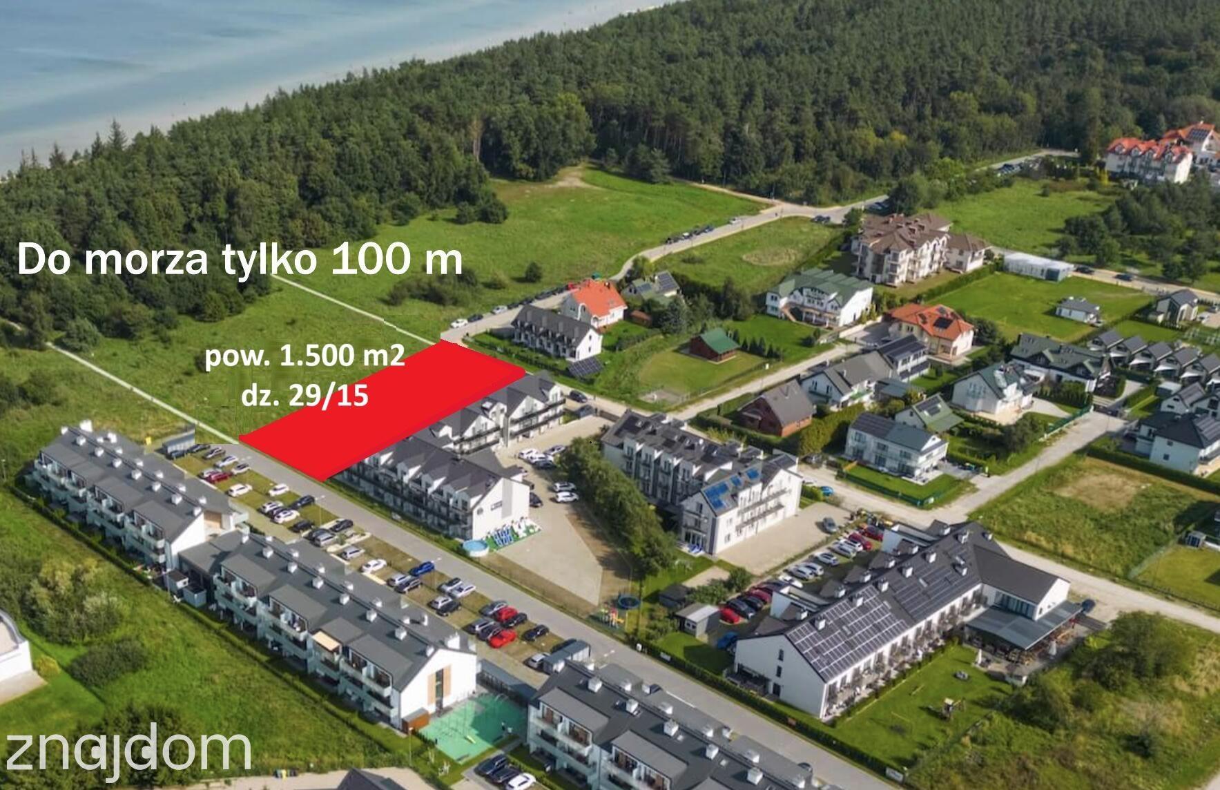 Grzybowo działka dla dewelopera, inwestora 100 m od morza.