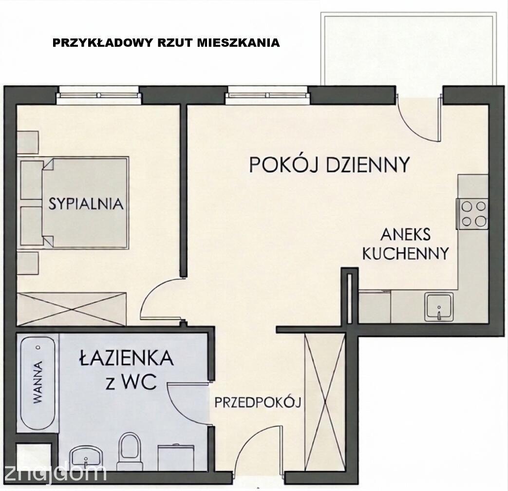 2 pokojowe z balkonem i komórką | Parter. Kołobrzeg, ul. Helsińska - zdjęcie 14