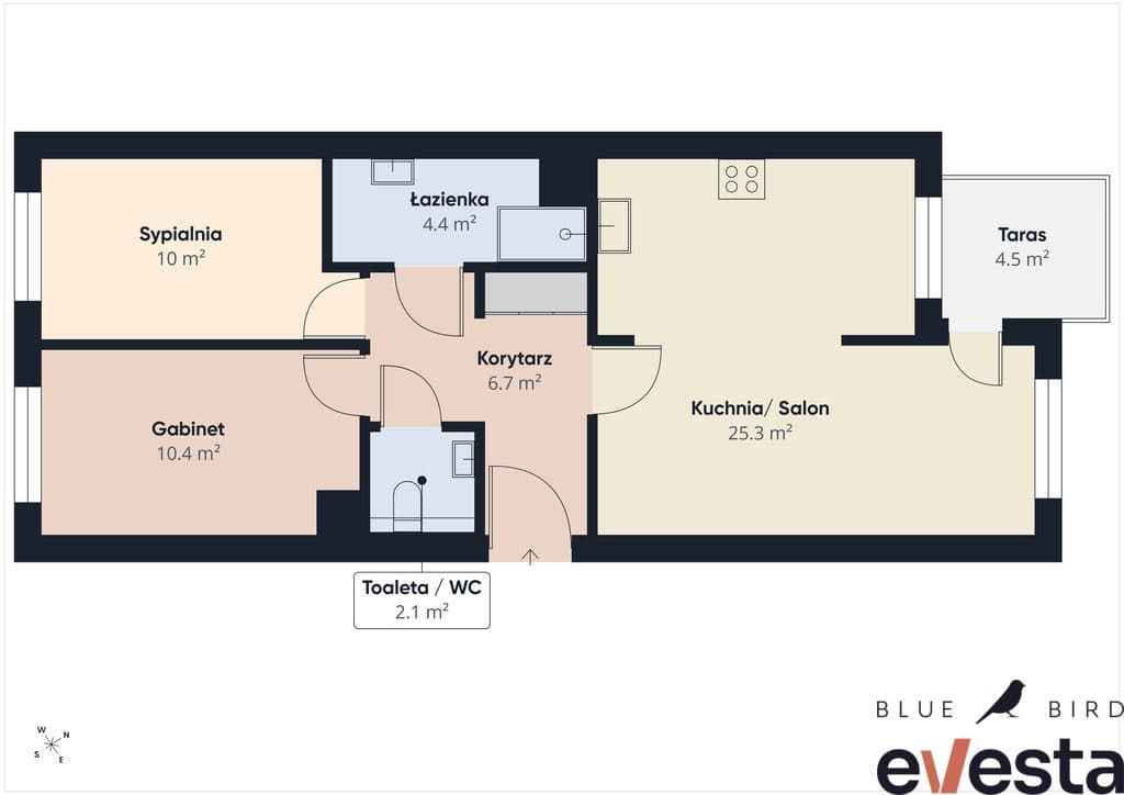 WIETRZNA | 3pokojowe 60m2 | Gotowe do zamieszkania