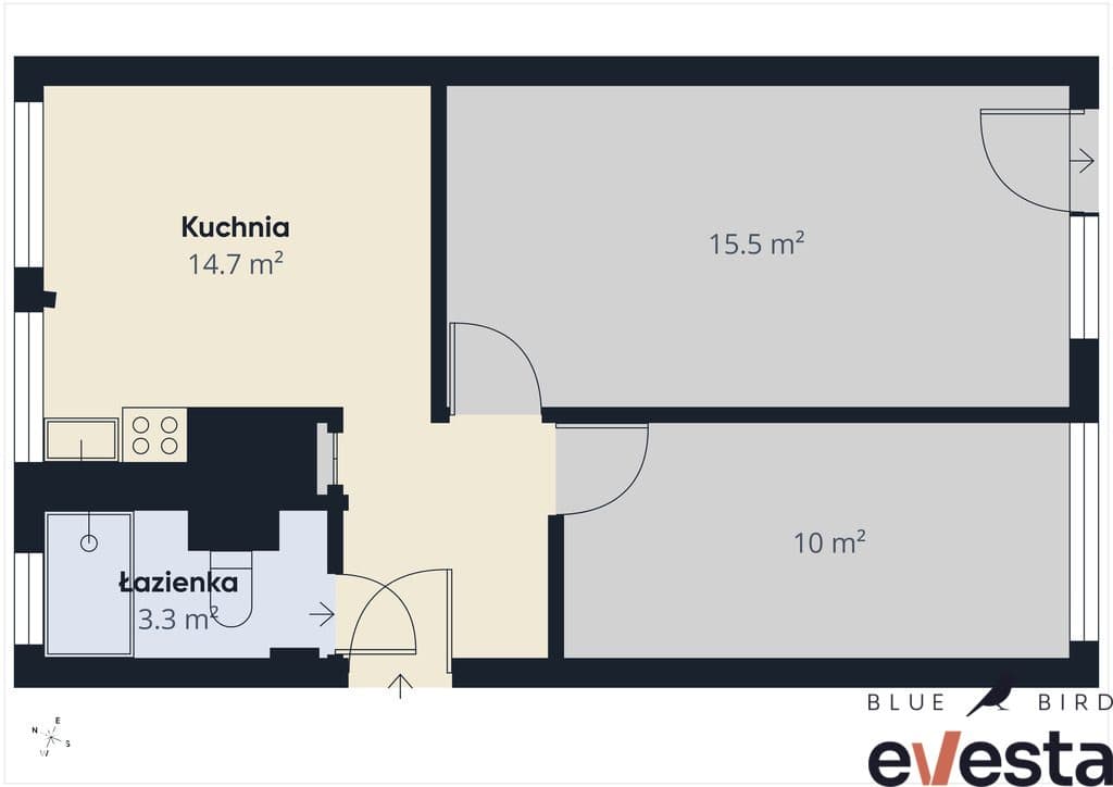 Lubuska*rozkład*2 pok.*balkon*media miejskie*winda - zdjęcie 19