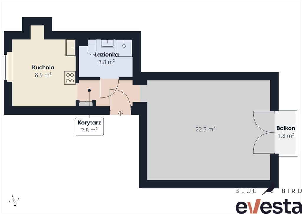WITA STWOSZA | INWESTYCJA | 38m² | BALKON - zdjęcie 16