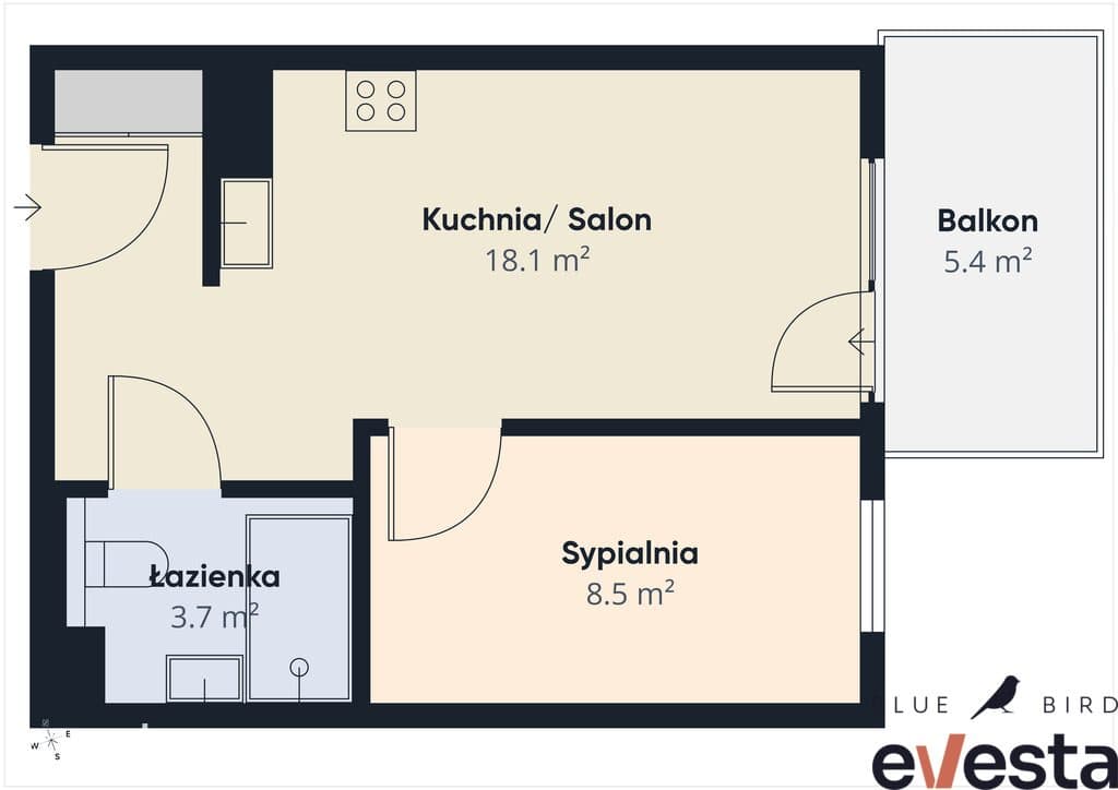 2 niezależne kawalerki | 2 balkony | Magnolia - zdjęcie 12