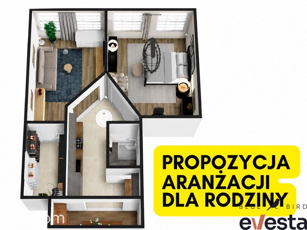 61,7 m² | 2 pokoje / potencjał 4 | Słowiańska - zdjęcie 8