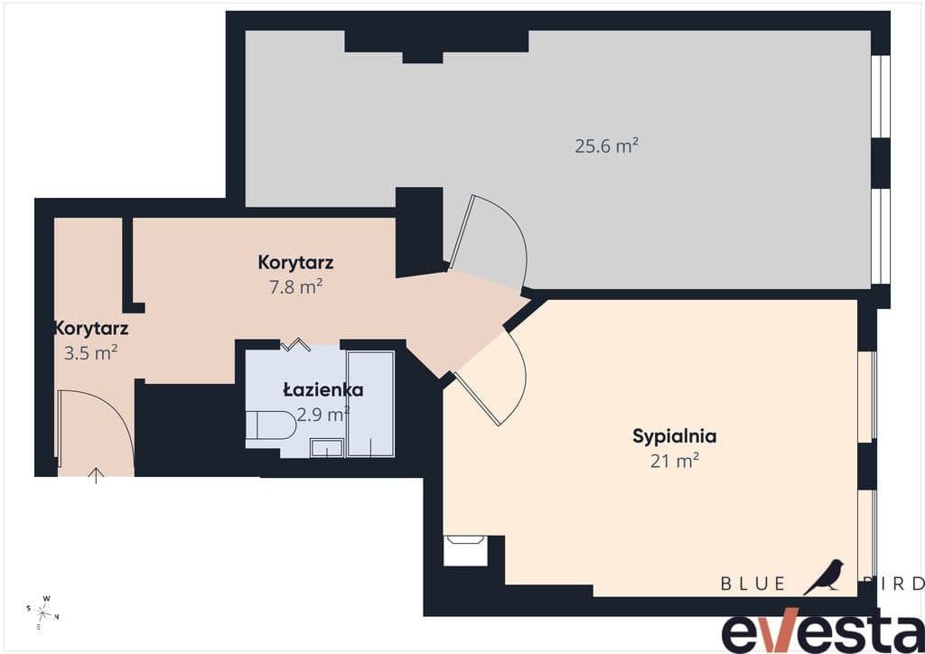 61,7 m² | 2 pokoje / potencjał 4 | Słowiańska - zdjęcie 9
