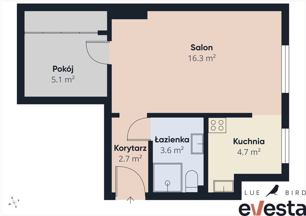 2 pokoje/ Przedmieście Oławskie/ Do wprowadzenia - zdjęcie 9