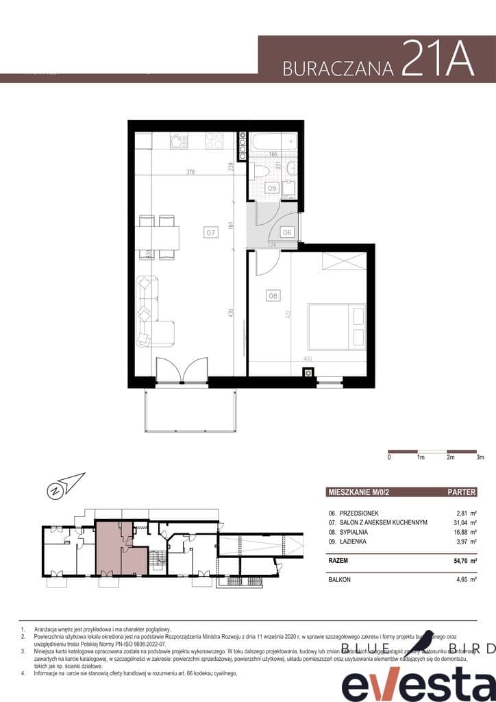 2 POKOJE | 54,70 m² | OGRÓD | KLECINA - zdjęcie 7