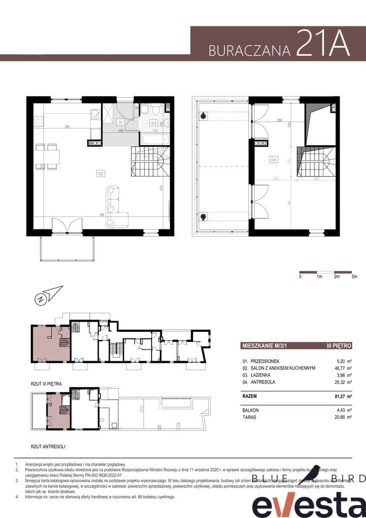 Mieszkanie z antresolą I 81,27 m I Balkon i Taras - zdjęcie 6